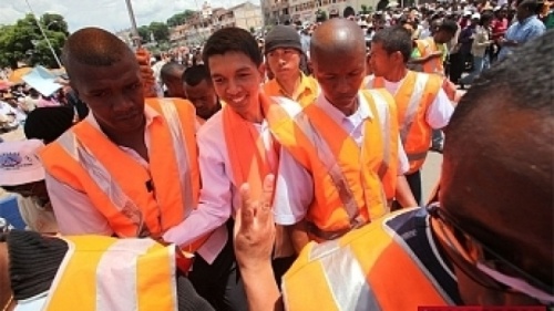 Andry Rajoelina sur la Place du 13 Mai (Archives)